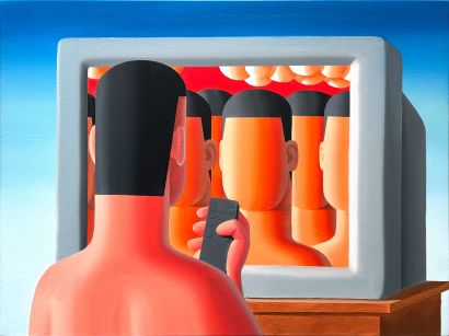 Is It You, Is It Me, and him/her----Viewing - a Paint Artowrk by Qiang Wu